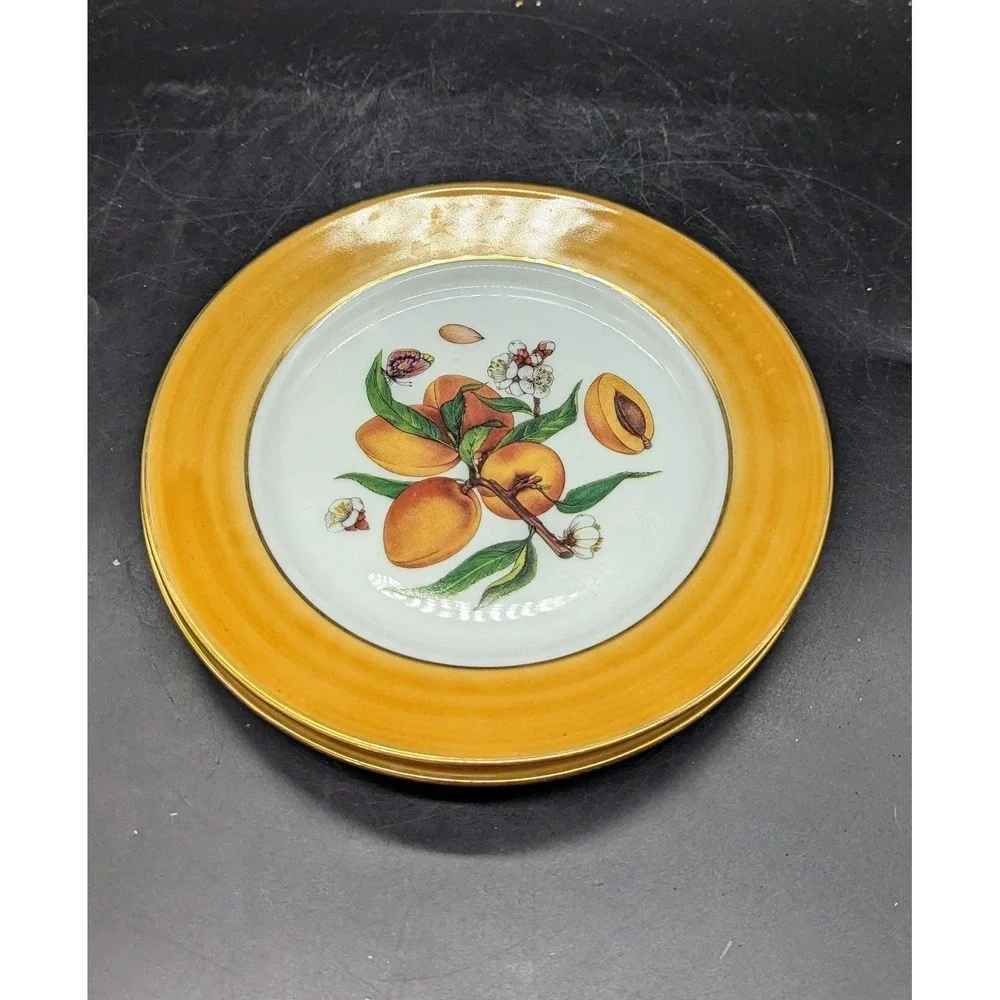 Email de Limoges Veritable Porcelain FRUIT Peach 7.25